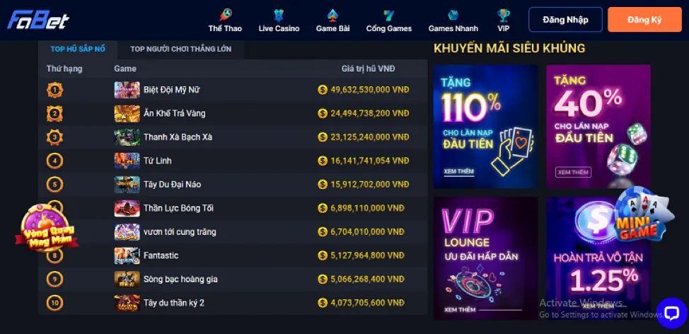 Ưu đãi và khuyến mãi iwin88 casino